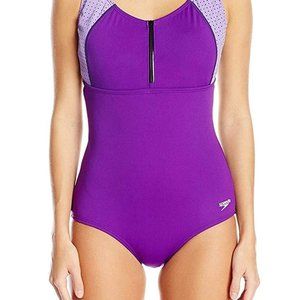 NEW! Speedo Women's Endurance & Zip Front Swimsuit